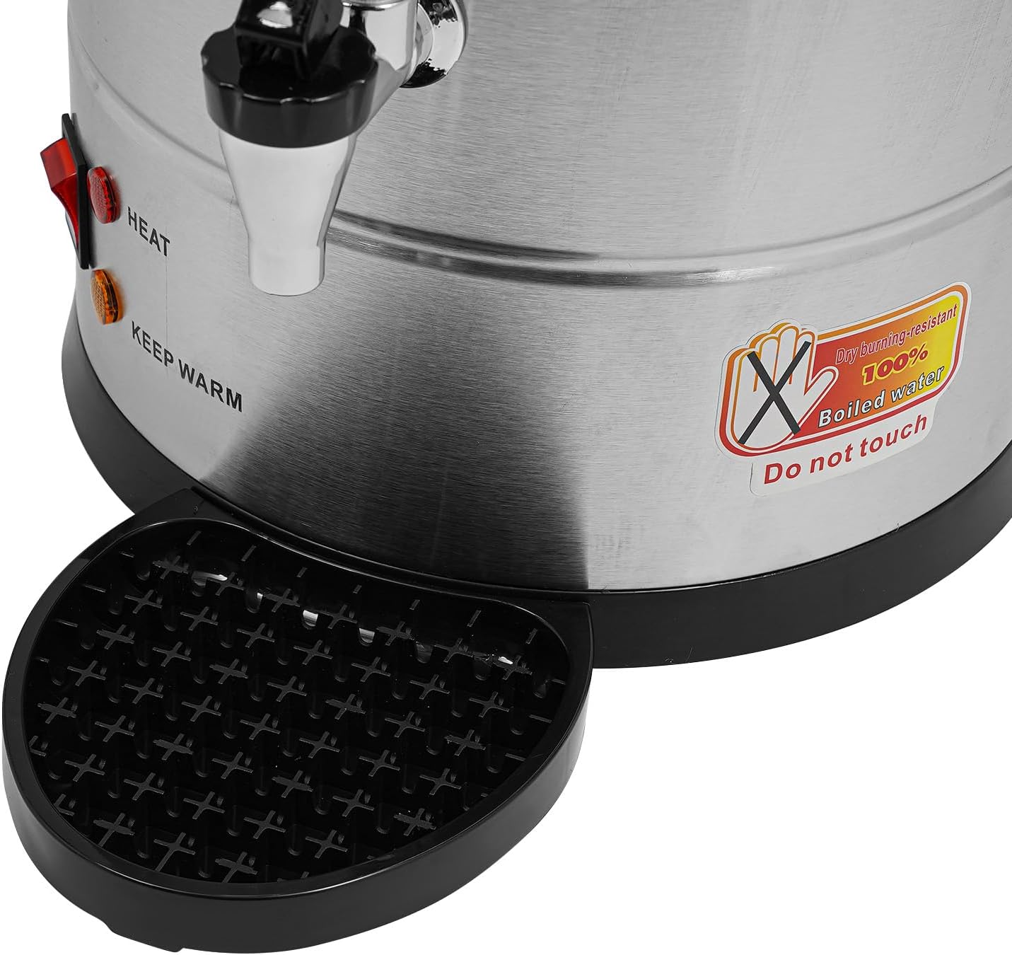 Commercial Coffee Urn, 120-Cup Electric Coffee Maker 4Gal Large Capacity Hot Water Dispenser Double Wall Stainless Steel Coffee Machine for Catering Business Party