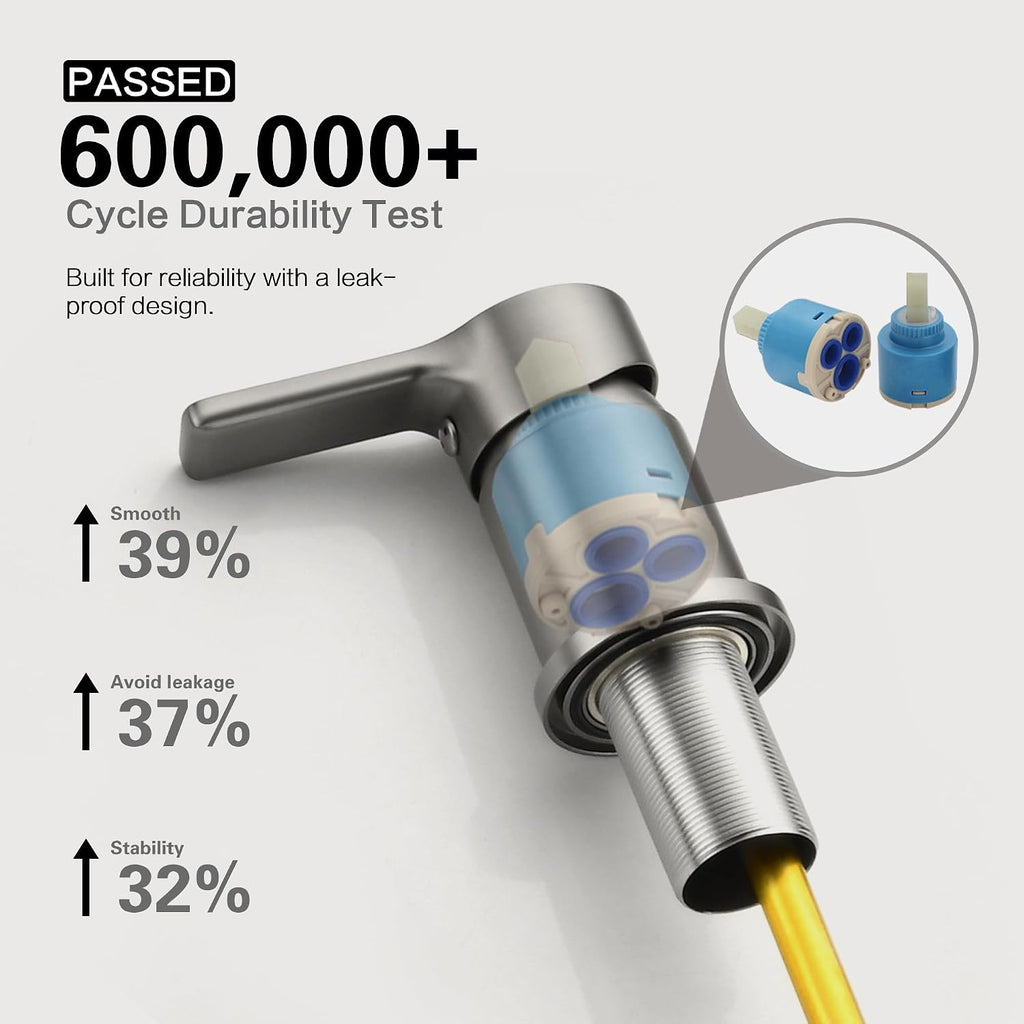 SUMERAIN Roman Tub Faucet Brushed Nickel Bathtub Faucet Set with Handheld Shower Sprayer