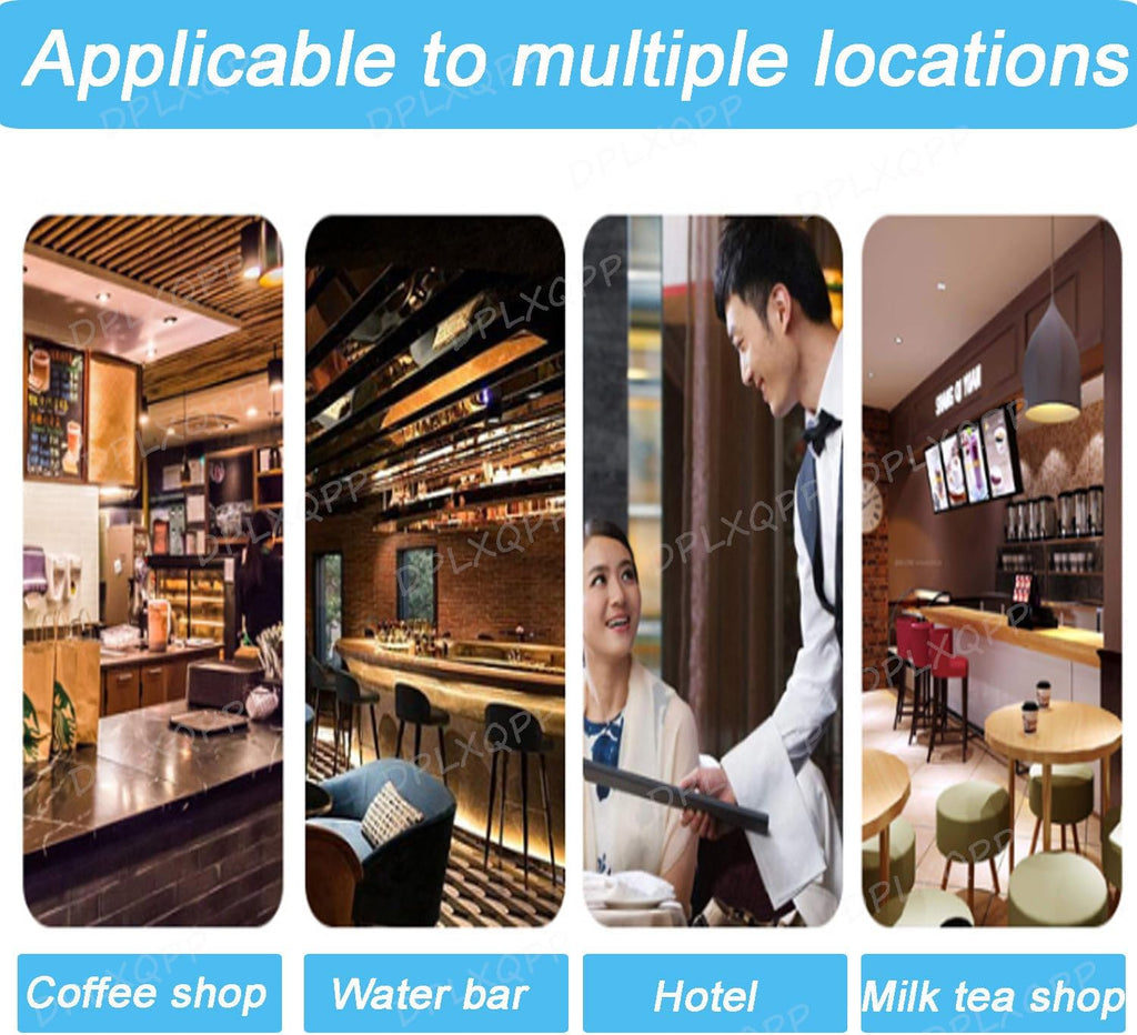 Commercial Steam Milk Frother & Hot Water Boiler,3000w 20l Large Capacity,Dual Hot/Cold Outlets,LED Display,360° Steam Wand,For Coffee Shops,Bubble Tea Stores(50l/H Output,304 Stainless Steel) Silver