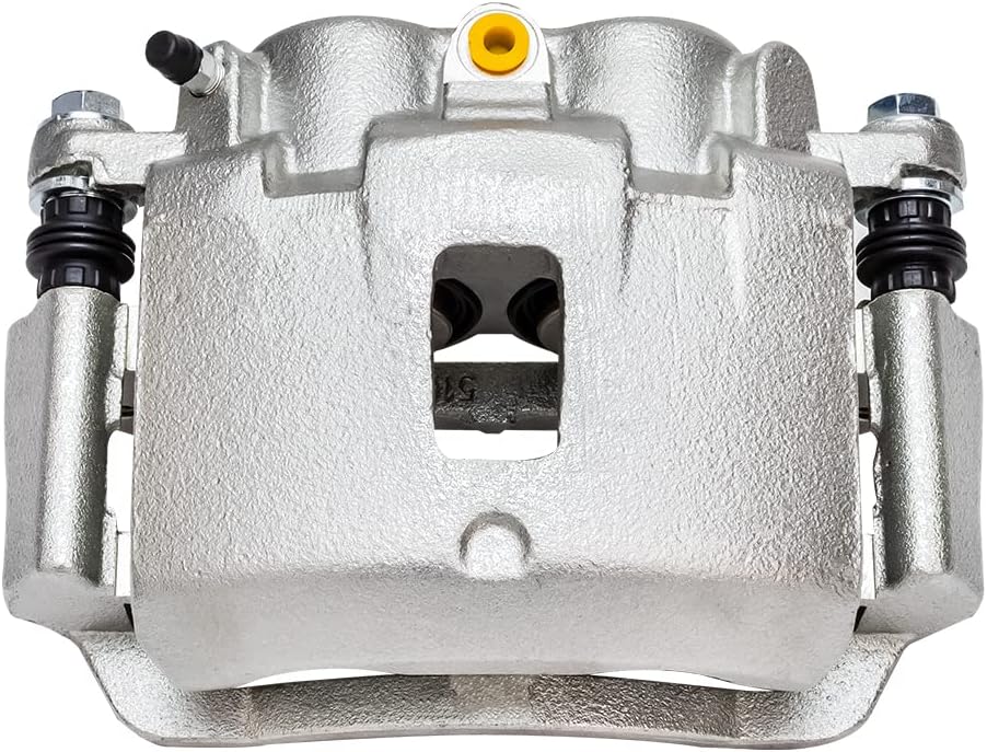 Detroit Axle - Rear Drilled Rotors Brake Pads Right Caliper Replacement for 2006-2019 Chevy GMC Express Savana 2500 3500