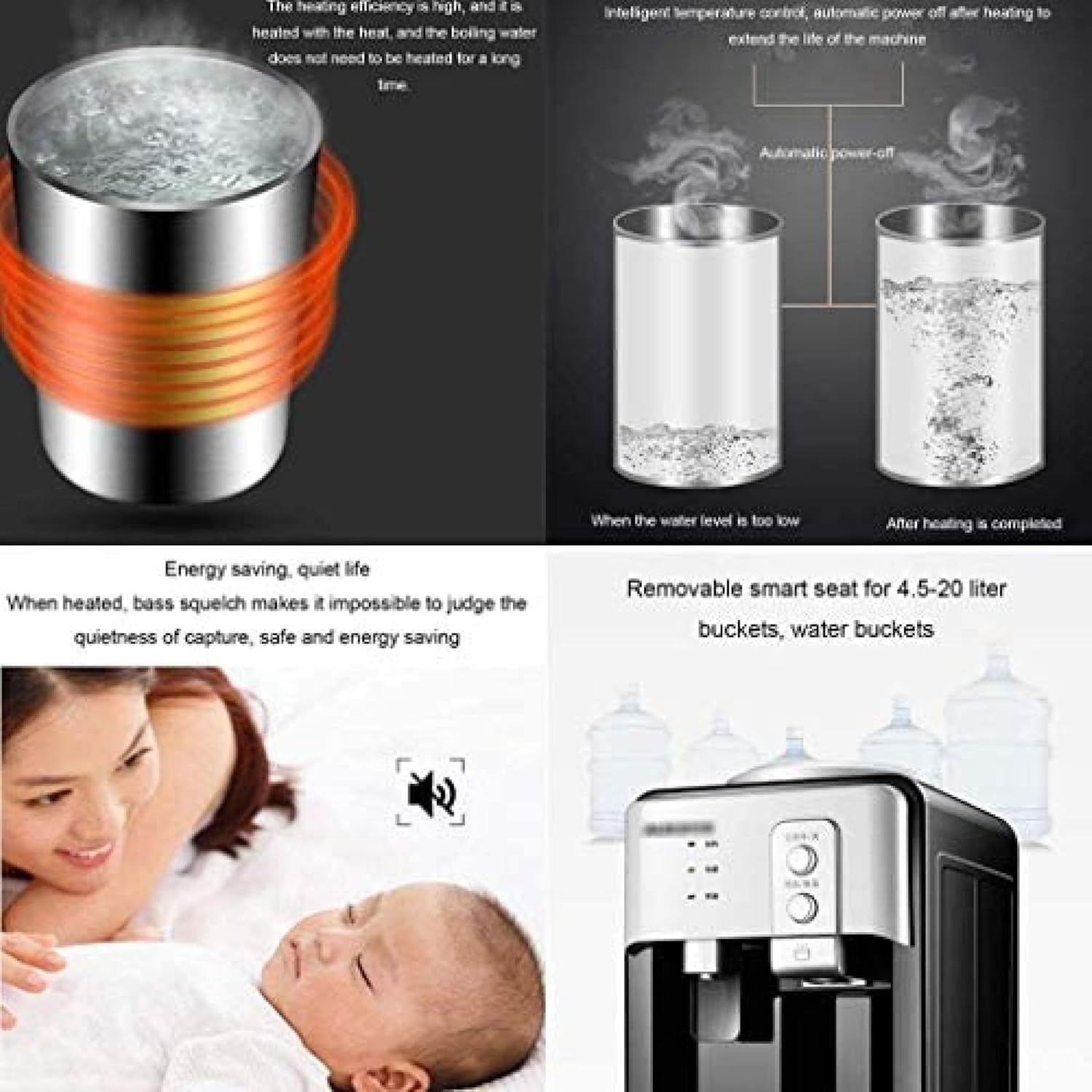 Hot Water Dispensers, Countertop Water Cooler Dispenser - Hot & Cold Water, Coolers Water Cooler Small Appliances Office Water Dispenser Hot Water Desktop Machine