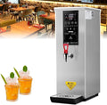 Instant Hot Water Dispenser, Automatic Commercial Hot Water Pot with Filter Lcd Display Water Boiler Desktop Electric Hot Water Boiler with Spout for Coffee Home Office Silver