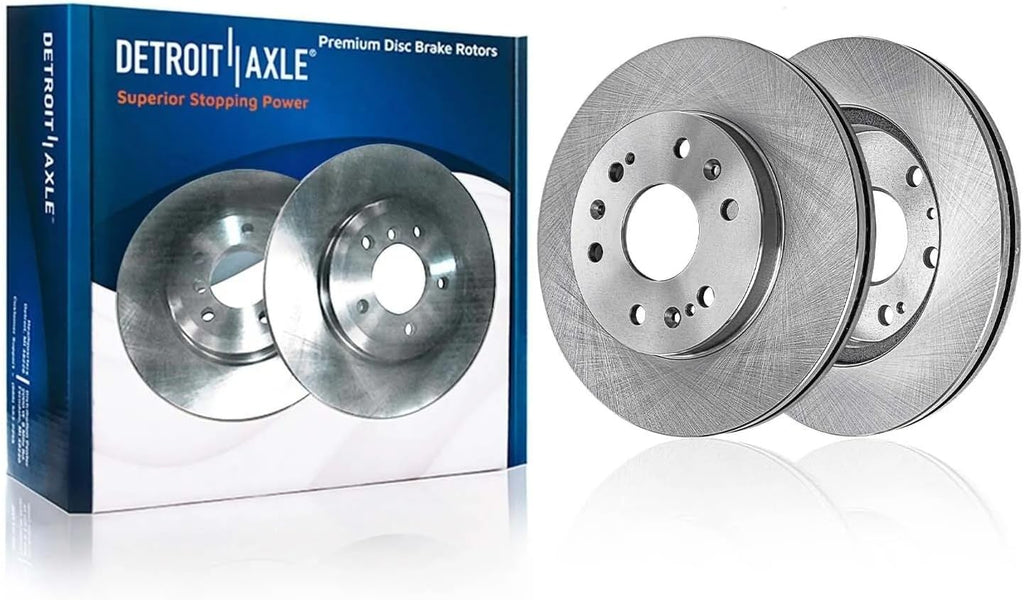 Detroit Axle - 8pc Brake Kit for Chevrolet Suburban 1500 Avalanche Tahoe GMC Yukon XL 1500 Cadillac Escalade EXT ESV Rear Disc Brake Rotors Ceramic Brakes Pads Replacement