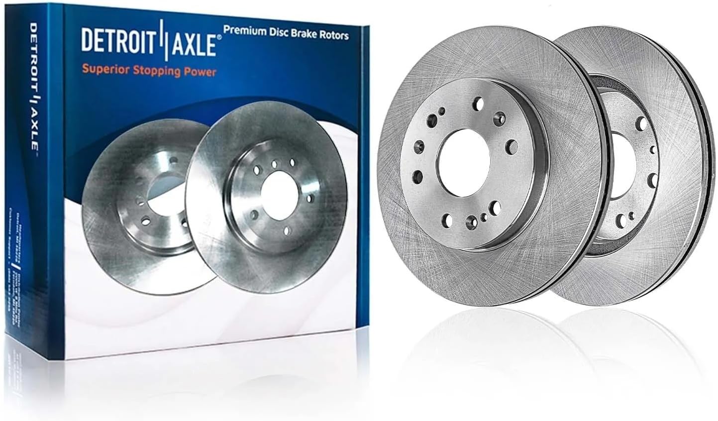 Detroit Axle - 8pc Brake Kit for Chevrolet Suburban 1500 Avalanche Tahoe GMC Yukon XL 1500 Cadillac Escalade EXT ESV Rear Disc Brake Rotors Ceramic Brakes Pads Replacement