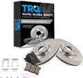 TRQ Front Brake Pad and Rotor Set Ceramic Vented Rotors Compatible with 2017 Genesis G80 2015-2016 Hyundai Genesis 2016-2017 Kia K900