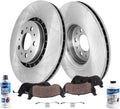 Detroit Axle - Front Brake Kit for 03-14 Volvo XC90 Disc Brakes Rotors Ceramic Brakes Pads 2003 2004 2005 2006 2007 2008 2009 2010 2011 2012 2013 2014 Replacement : 13.23' inch Rotor