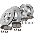 Callahan Brake Parts Front and Rear Brake Kit For Nissan Juke 2011-2017 [Model Specific] Replacement Brake Rotors with Ceramic Brake Pads