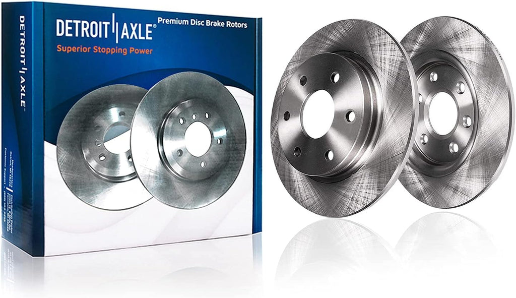 Detroit Axle - Brake Kit for 2008-2010 Infiniti QX56 Nissan Titan 2007-2011 Armada, Rear Disc Brake Rotors Ceramic Brakes Pads 2009 Replacement 13.78' inch Front & 12.60' inch