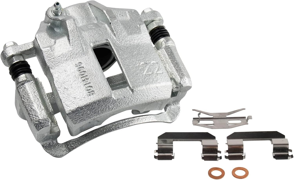 TRQ Front Brake Pad and Rotor Set Ceramic Vented Rotors Calipers Compatible with 2002 Hyundai Elantra