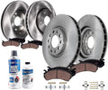 Detroit Axle - 10pc Brake Kit for 2017 2018 2019 Chevrolet Camaro, Disc Brake Rotors Ceramic Brakes Pads with Hardware Replacement : 12.64' inch Front and 12.40' inch Rear Rotor
