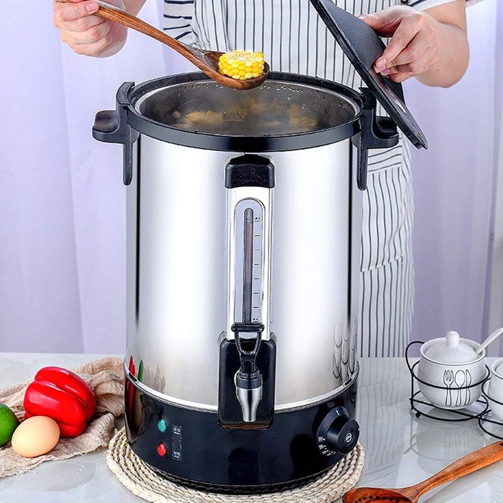 Electric Hot Water Dispenser, Electric Kettles Stainless Steel Commercial Coffee Maker Urn Water Boiler Beverage Warmers (15L)