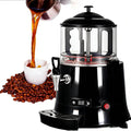 10L/5L Commercial Hot Chocolate Machine Maker & Dispenser, Stainless Steel Electric Chocolate Mixing Machine with Faucet for Heating Chocolate, Coffee, and Tea (Black)(5L)