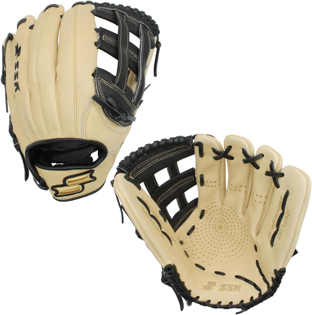 SSK Z5 Craftsman Outfield Baseball Glove – Deep Pocket 12.25' - 12.5' - 12.75' – Right & Left Hand Throw