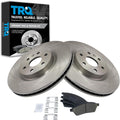 TRQ Front Brake Pad and Rotor Set Ceramic Vented Rotors Compatible with 2010-2016 Cadillac SRX