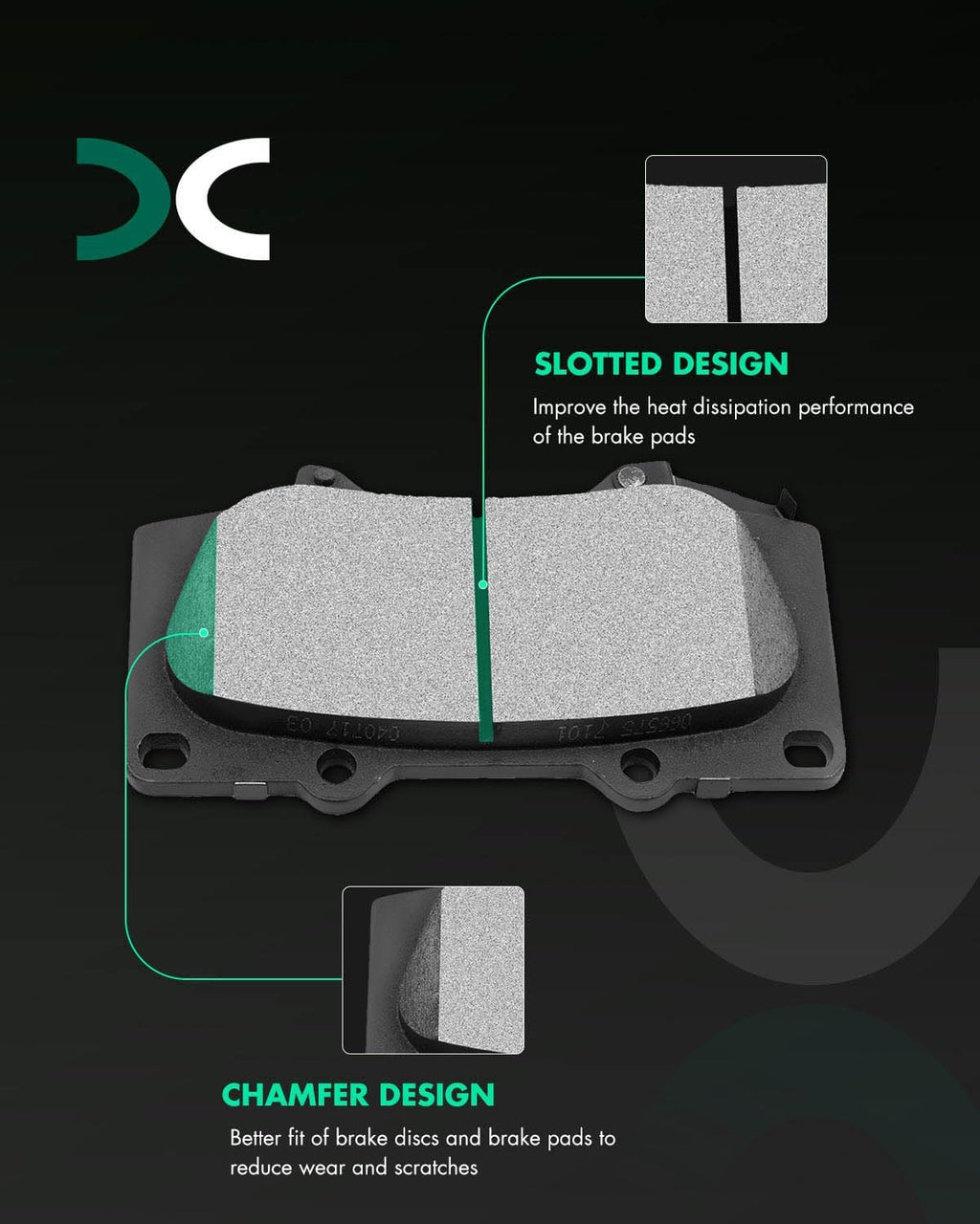 SCITOO - Brake Kits For Toyota For 4Runner 2003-2009,For Toyota For FJ Cruiser 2007-2014,For Tacoma 2005-2021 Front Drilled Slotted Brake Rotors and Ceramic Brakes Pads Replacement: 31327;D976-7877