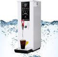 Step-Heating Commercial Hot Water Dispenser, 3000W Water Boilers for Tea Making, 25L Countertop Boiling Water Machine for Coffee, Milk Tea Shops,White