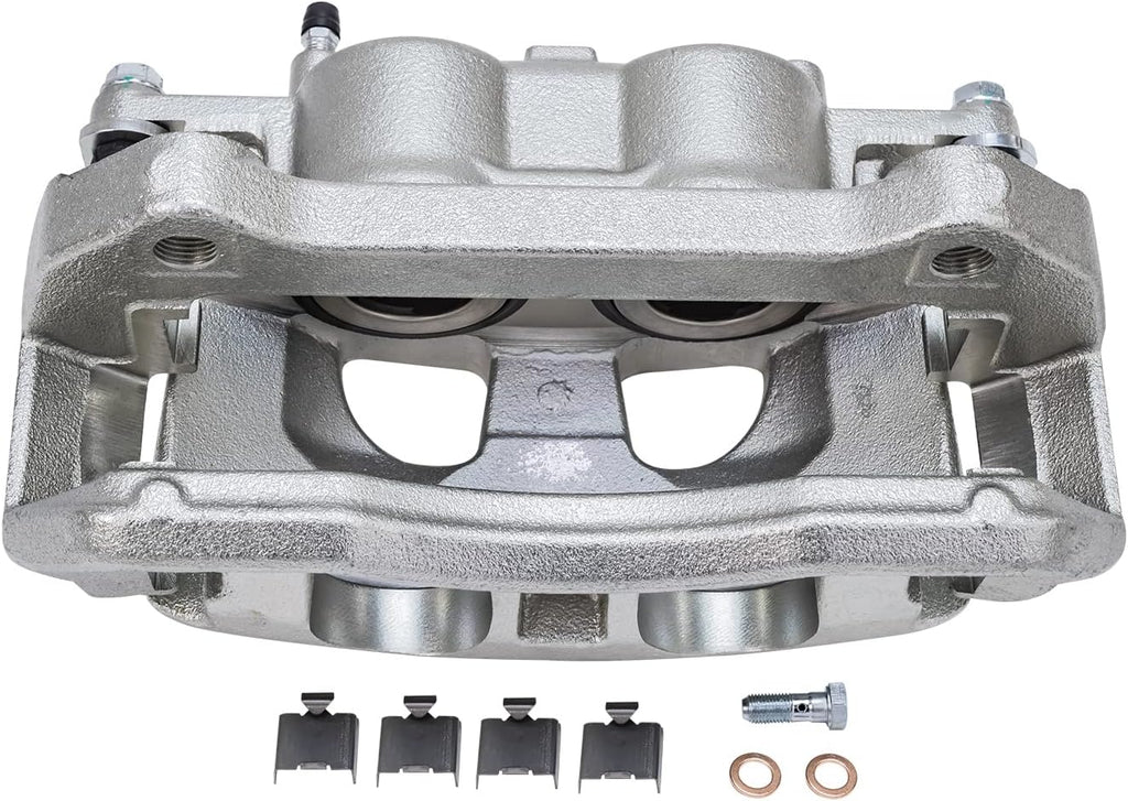 Detroit Axle - Front Brake Kit for Ford 10-21 Expedition, 10-11 F-150, 10-21 Lincoln Navigator, Drilled Brake Rotors Brake Caliper Ceramic Brakes Pads Replacement [13.78 inch Rotors]