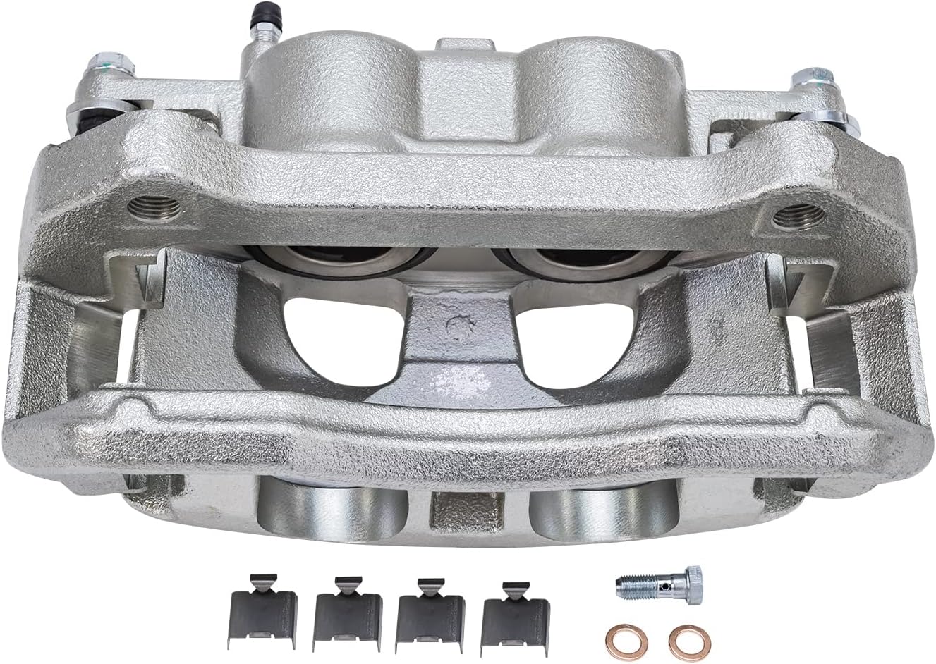 Detroit Axle - Front Brake Kit for Ford 10-21 Expedition, 10-11 F-150, 10-21 Lincoln Navigator, Drilled Brake Rotors Brake Caliper Ceramic Brakes Pads Replacement [13.78 inch Rotors]