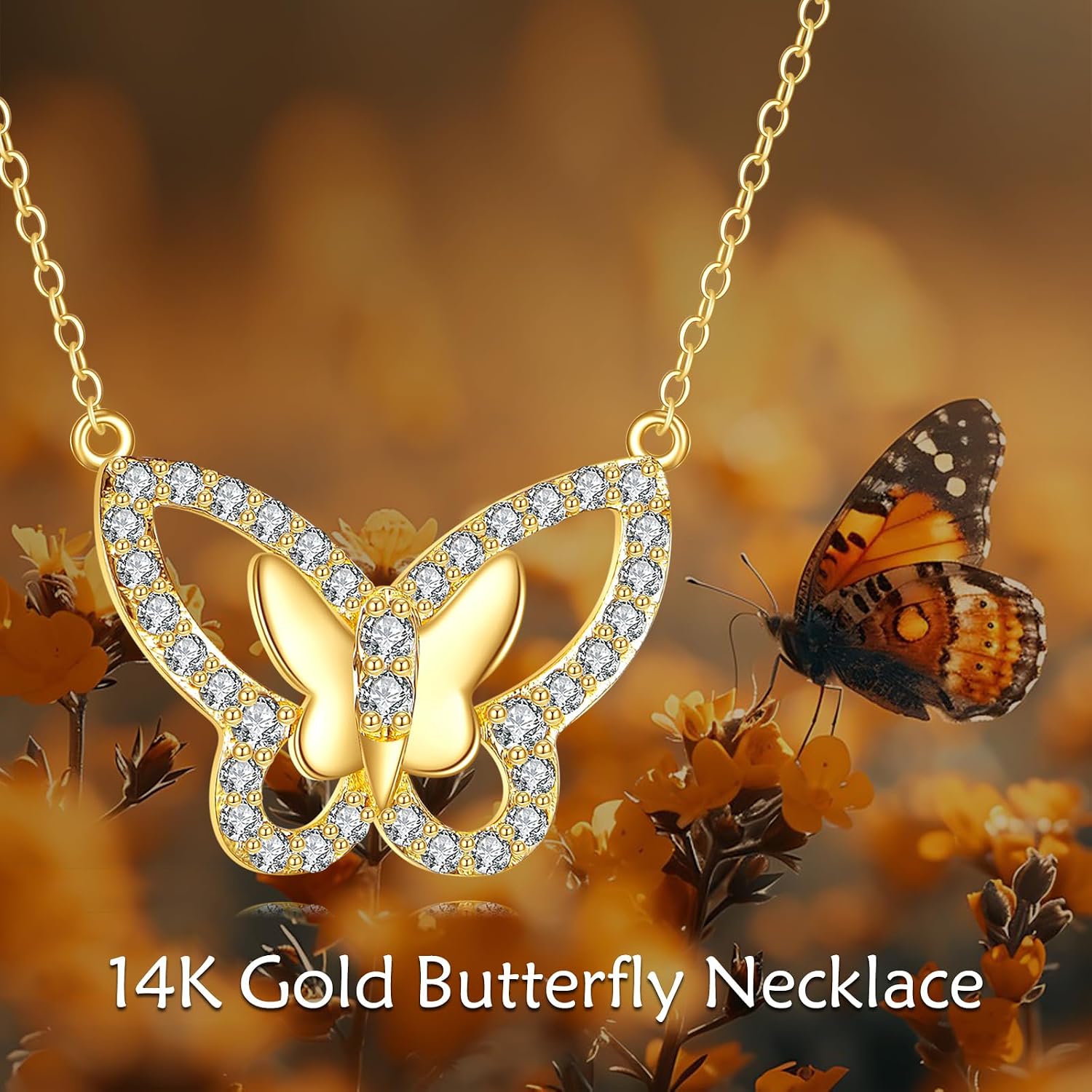 KECHO Christmas Gifts 14k Solid Gold Animals Necklace for Women Giraffe Bee Elephant Ladybug Koala Axolotl Horse Unicorn Cat Necklaces Pendant Jewelry Mothers Day Birthday for Mom Wife Friends