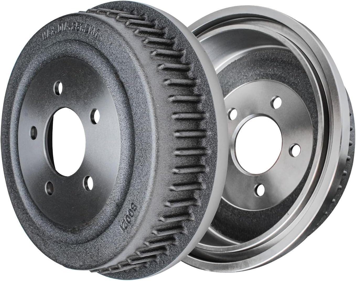 Detroit Axle - Brake Kit for Chrysler Town & Country Dodge Grand Caravan Plymouth Voyager, Front Drilled & Slotted Disc Brake Rotors Rear 12.11'' inch Brake Drums Replacement