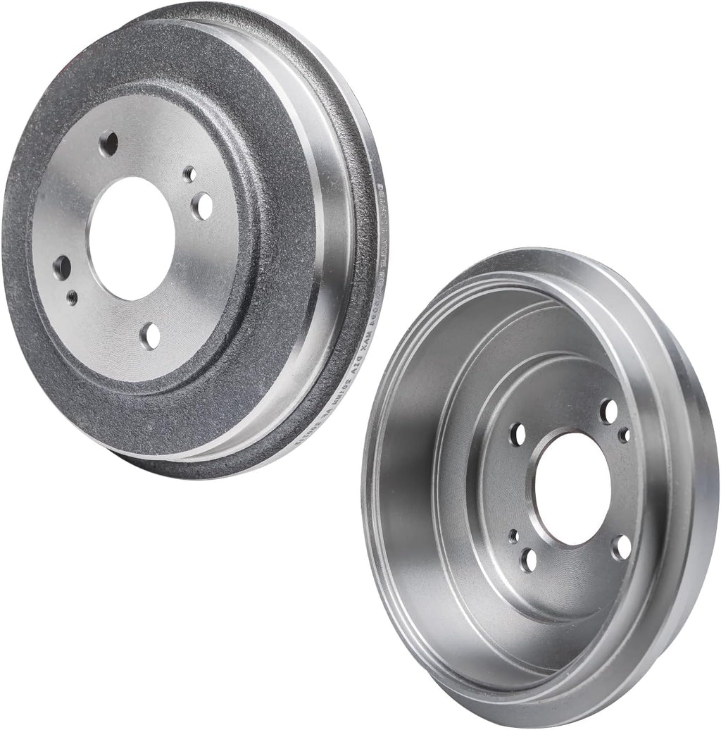Detroit Axle - 1.7L Brake Kit for 2001-2005 Honda Civic Disc Rotors Ceramic Brakes Pads Replacement 2002 2003 2004 Brake Drums Semi-metallic Shoes Front and Rear