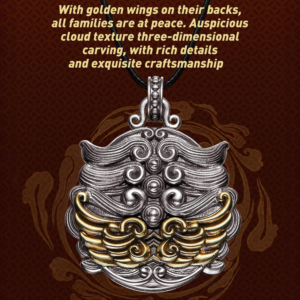 SEA-GULL Seagull Fengshui Pixiu Pendants Antique Finish Cooper+Yellow Zircon Jewelry Watch Movement Necklaces Chain Women Men Wealth Luck, NTHB70000