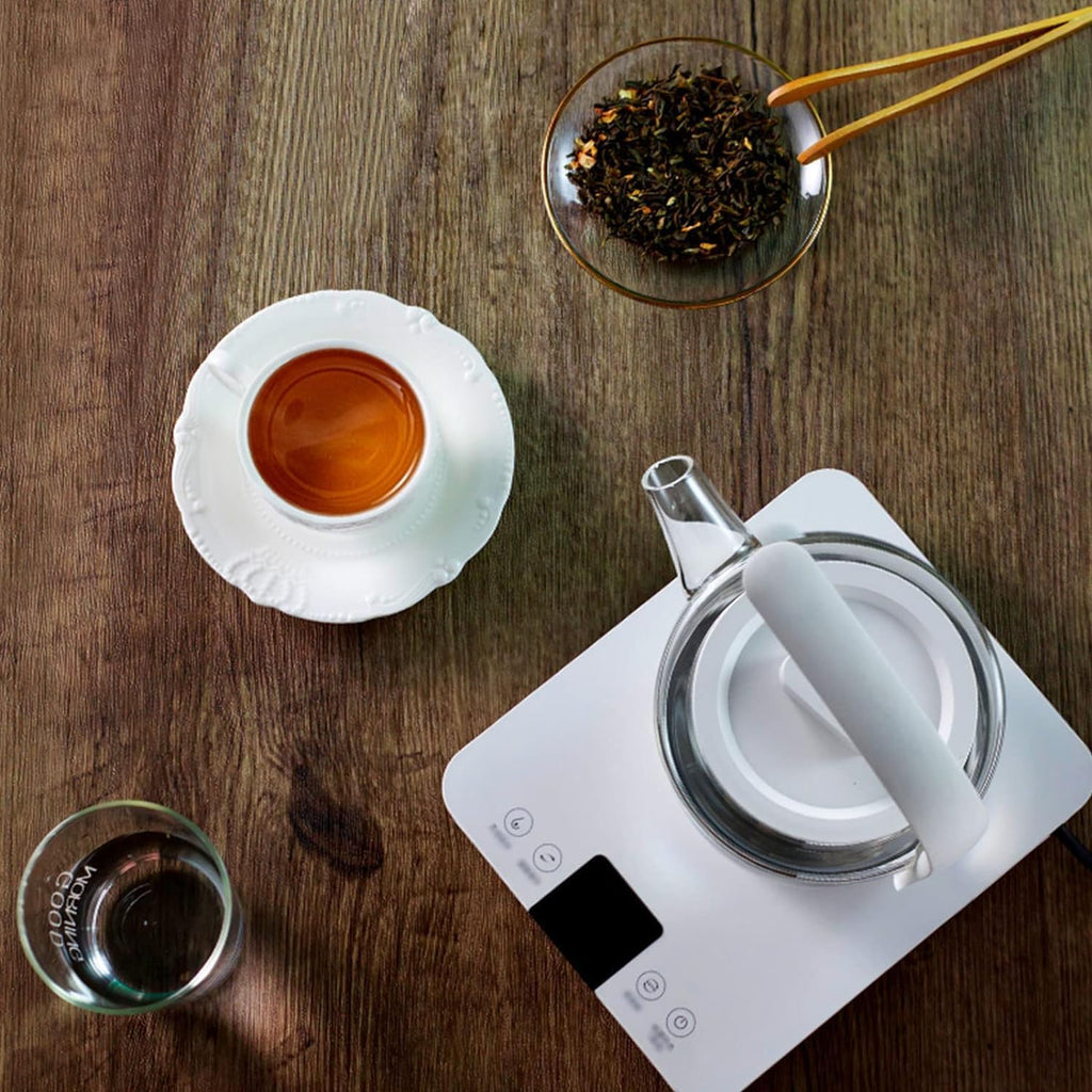 Electric Kettle Glass Automatic Water-Filling Hot Water Dispensers at The Bottom Six-Stage Temperature Control 1l 1200w Kettle Teapot Automatic Power-Off Household (D) lofty ambition Octopus feet