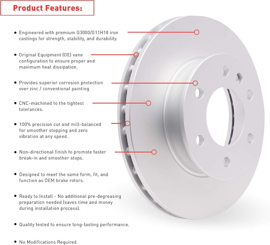 Dynamic Friction Company Front and Rear Brake Kit Fits 2007-2013 Acura MDX; 2010-2013 Acura ZDX; 2009-2015 Honda Pilot| 4000 HybriDynamic Pads, Blank Rotors| Hardware| 13.0' Front & 13.1' Rear