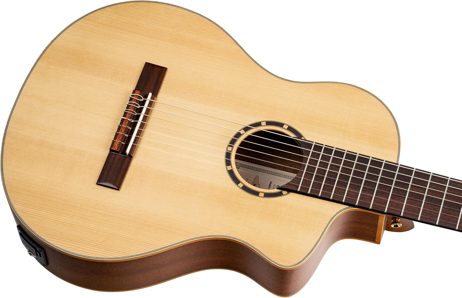 Family Series Pro 7-String Solid Top Acoustic-Electric Nylon Classical Guitar w/Bag
