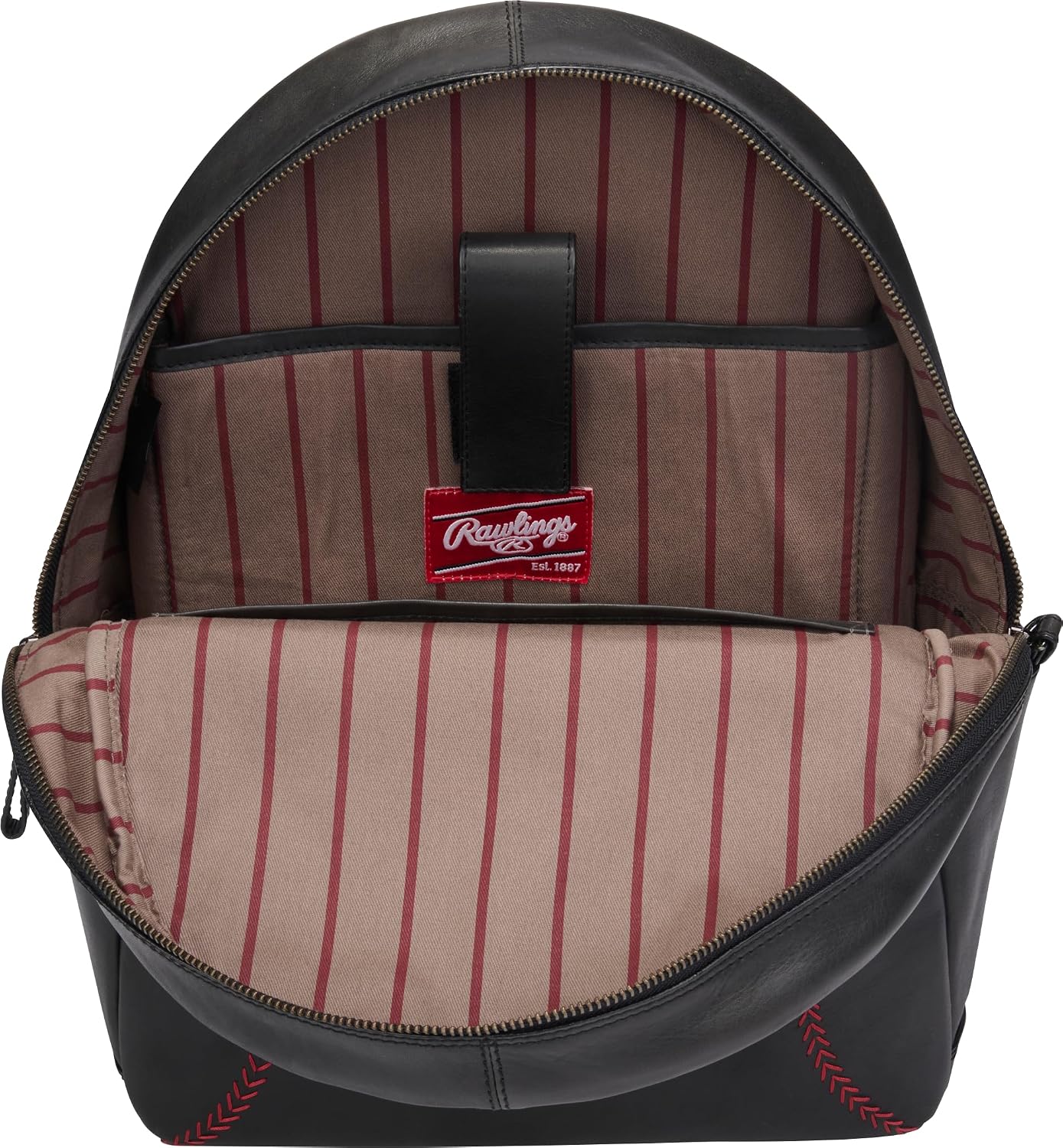 Rawlings | Leather Backpack Collection | Genuine Leather | Black | 12' W x 16' H x 4.5' D