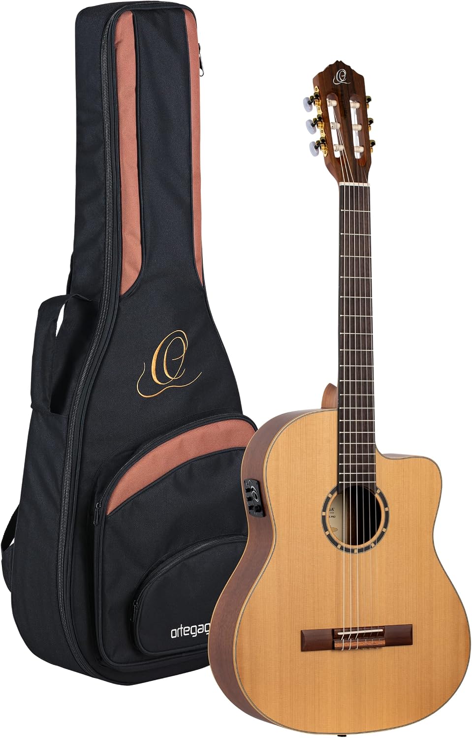 Family Series Pro Solid Top Slim Neck Acoustic-Electric Nylon Classical Guitar w/Bag