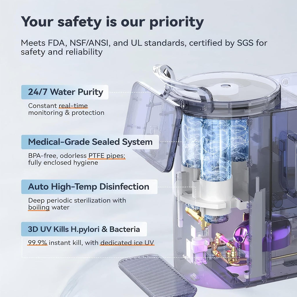 Y60EC Cold Reverse Osmosis Water Mineralization System — Featuring Natural Mineral Activation, 10-Stage RO Filtration, Ultra Dual UV, Alkaline Water,4:1 Pure-to-Drain Ratio