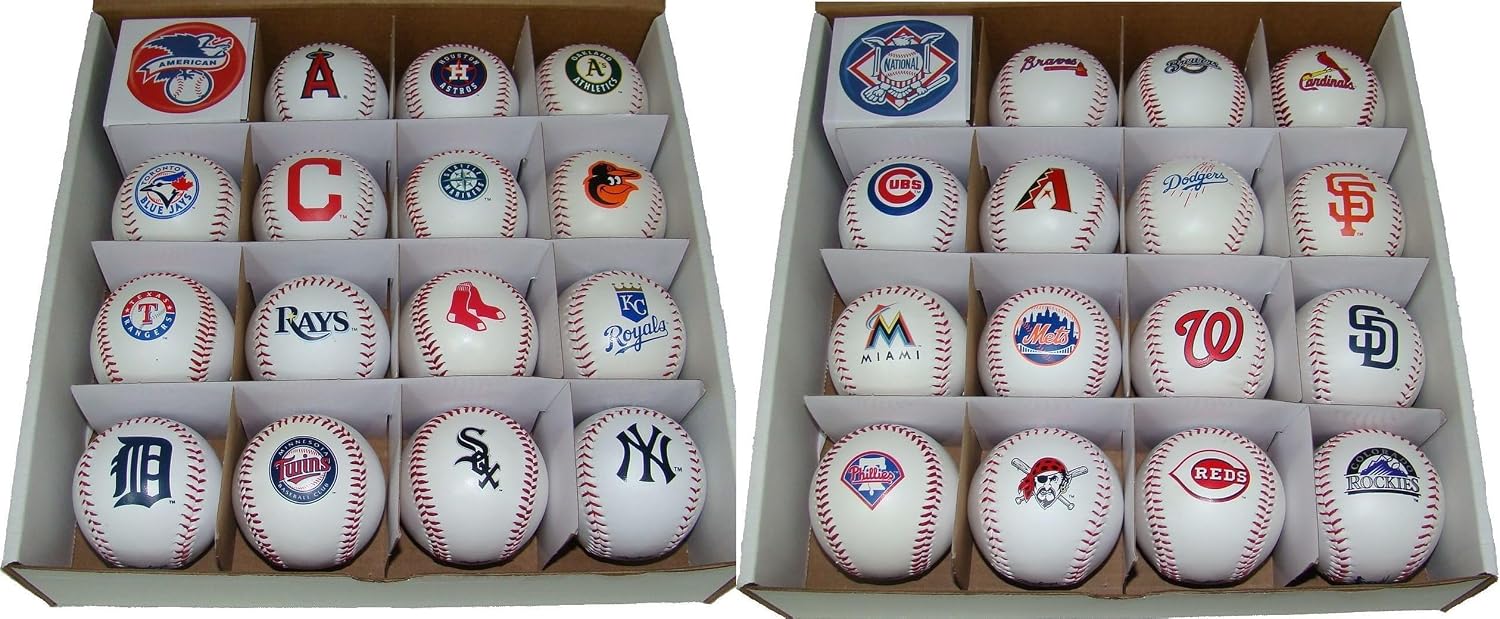 All 30 MLB Teams Rawlings 'The Original' Team Logo Baseballs