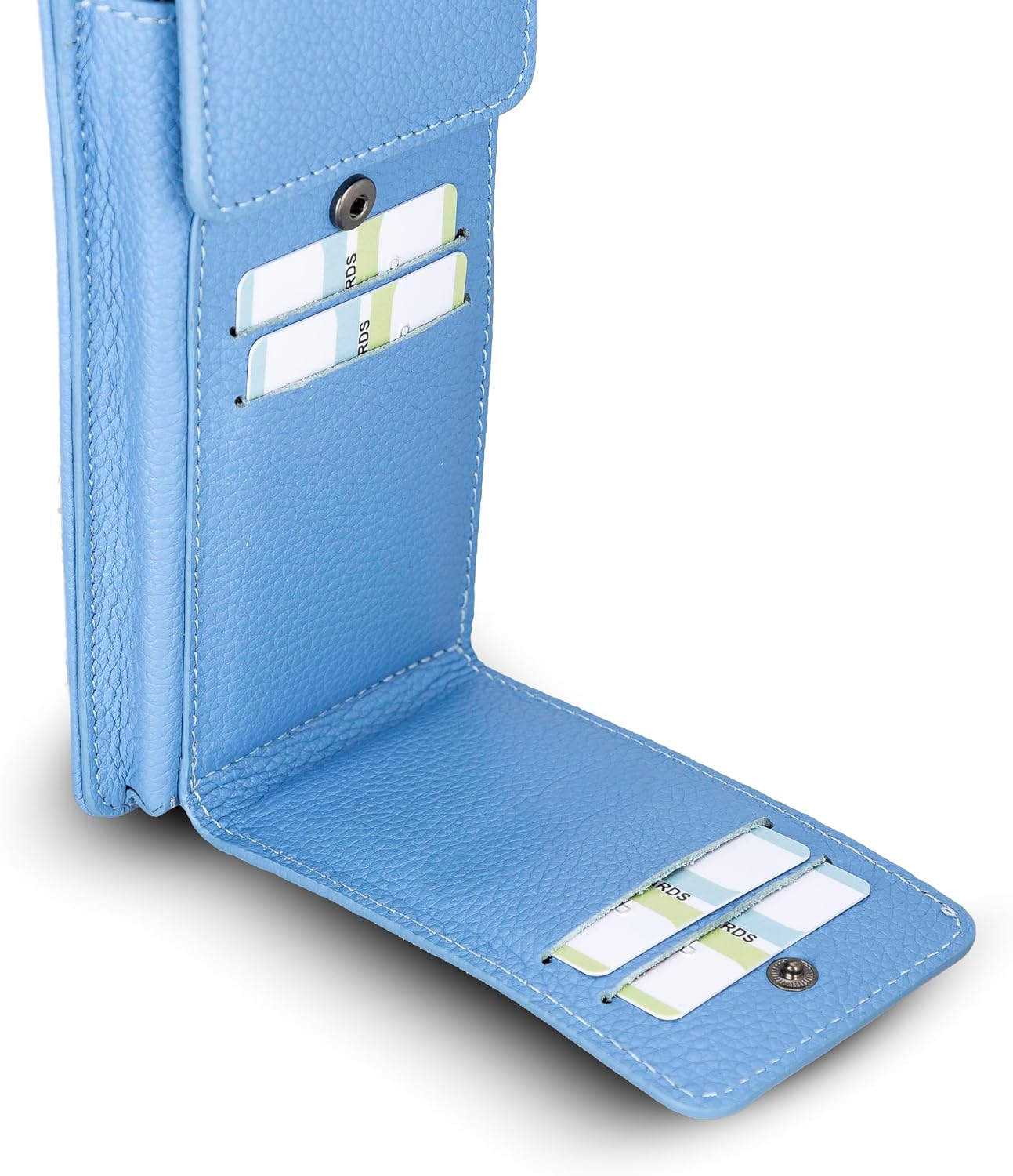VENOULT Crossbody Wallet Compatible with iPhone 15 Pro MAX / 14 Pro / 13 Pro MAX All Mobile Devices up to 6.9' Zippered Women Purse, Shoulder Bag with Card Holder, Pocket & Chain Strap, Trendy