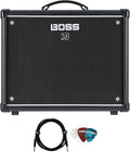 Boss Katana-50 Gen 3 50-Watt 1x12-Inch Guitar Combo Amplifier Bundle with Gearlux Instrument Cable and Picks