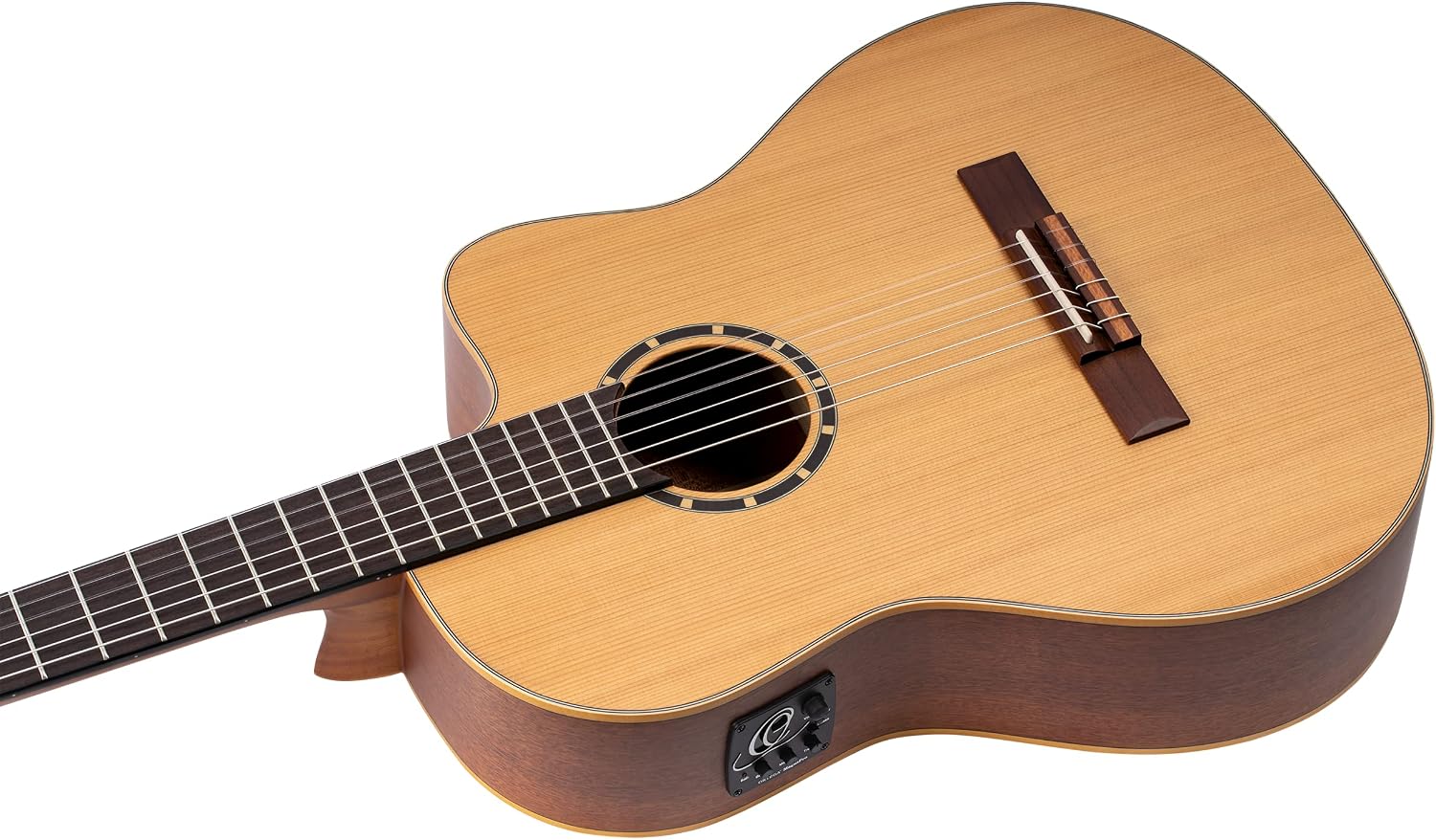 Family Series Pro Solid Top Slim Neck Acoustic-Electric Nylon Classical Guitar w/Bag