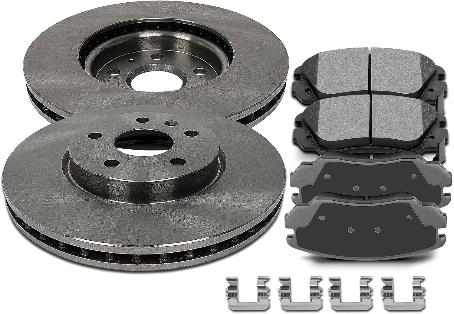 SCITOO Front 12.64' Brake Pads and Rotors Kits Fit For Buick Allure/LaCrosse/Regal,For Chevy Equinox/For Malibu/Impala/Malibu Limited,For GMC Terrain,For Saab 9-5