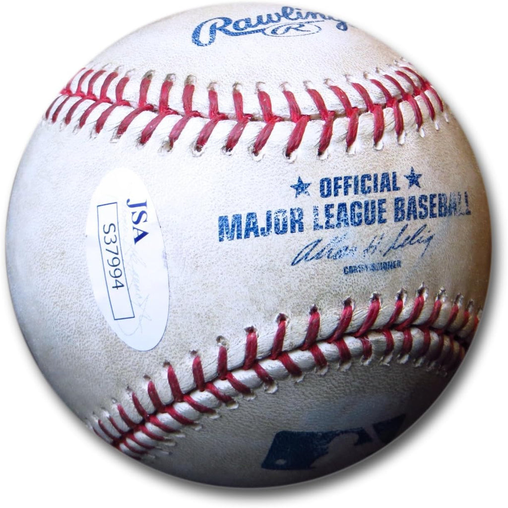 A.J. Ellis Signed Autographed 2013 Game Used Baseball Dodgers JSA S37994