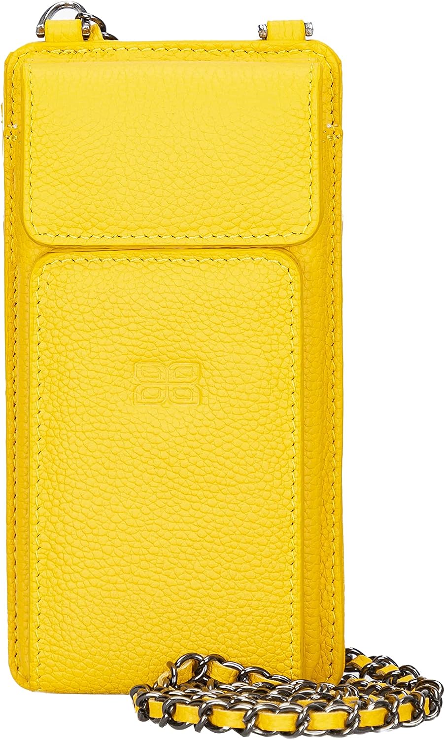Crossbody Women Wallet fits iPhone 16 Pro MAX / 17 Pro MAX and All Mobile Devices up to 6.9' - Zippered Women Purse, Shoulder Bag with Card Holder, Pocket & Chain Strap, Trendy (Mikado)