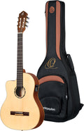 Family Series Thinline Acoustic-Electric Left-Handed Nylon Classical 6-String Guitar w/Bag