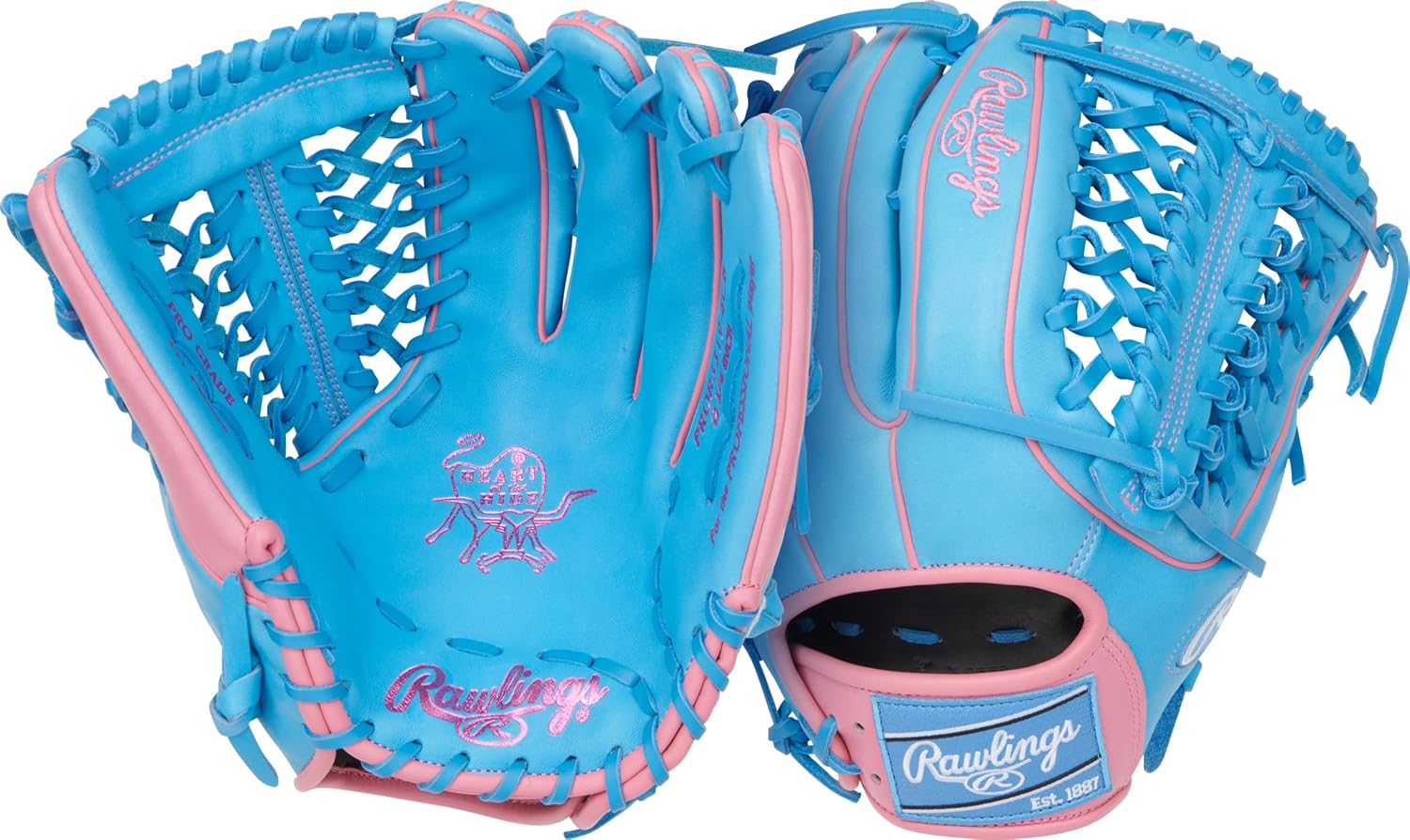 Rawlings| Heart of THE Hide Baseball Glove | Traditional Break-in | Sizes 11.25' - 12.75' | Multiple Styles