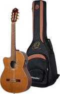 RCE159MN-L Ortega Guitars Performer Series Left-Handed Solid Top Medium Neck Acoustic-Electric Nylon Classical Guitar w/Bag