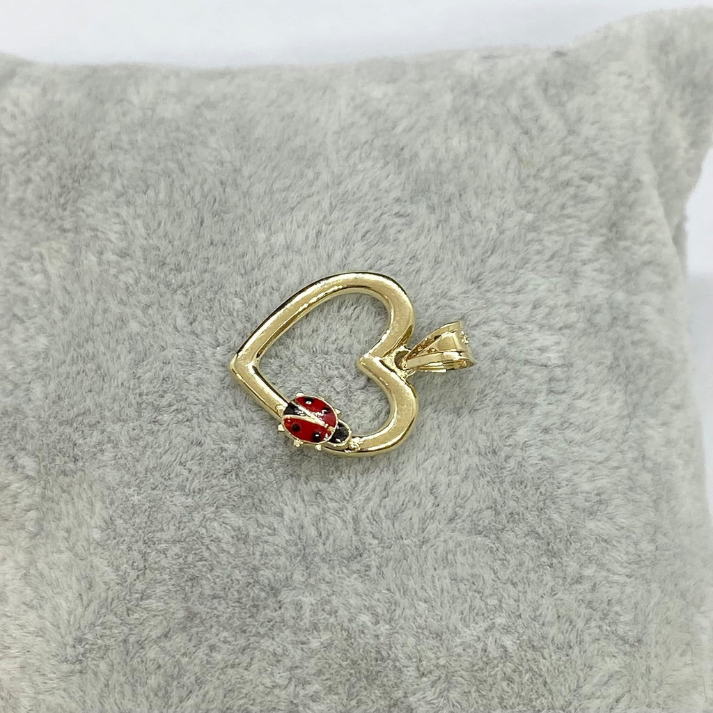 14K Real Solid Gold Heart Necklace for Women, Open Heart Dainty Charm Pendant, Christmas Birthday Gift for her mom girls, Handmade Jewelry