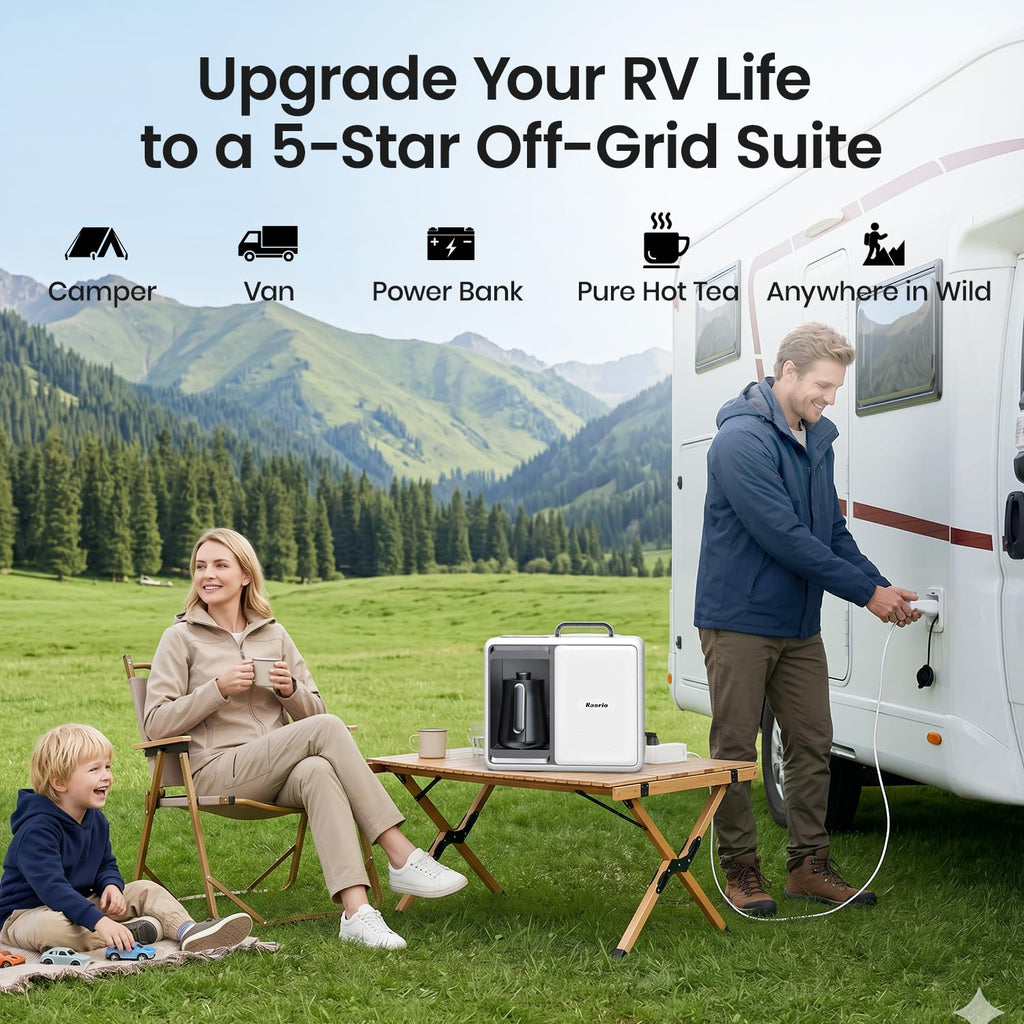 Reverse Osmosis Countertop Water Filter,Portable RO System Water Filtration, 9 Temp Options Instant Hot Water Purifier for Family Camping,RV,Babycare&Apartment,Installation-Free