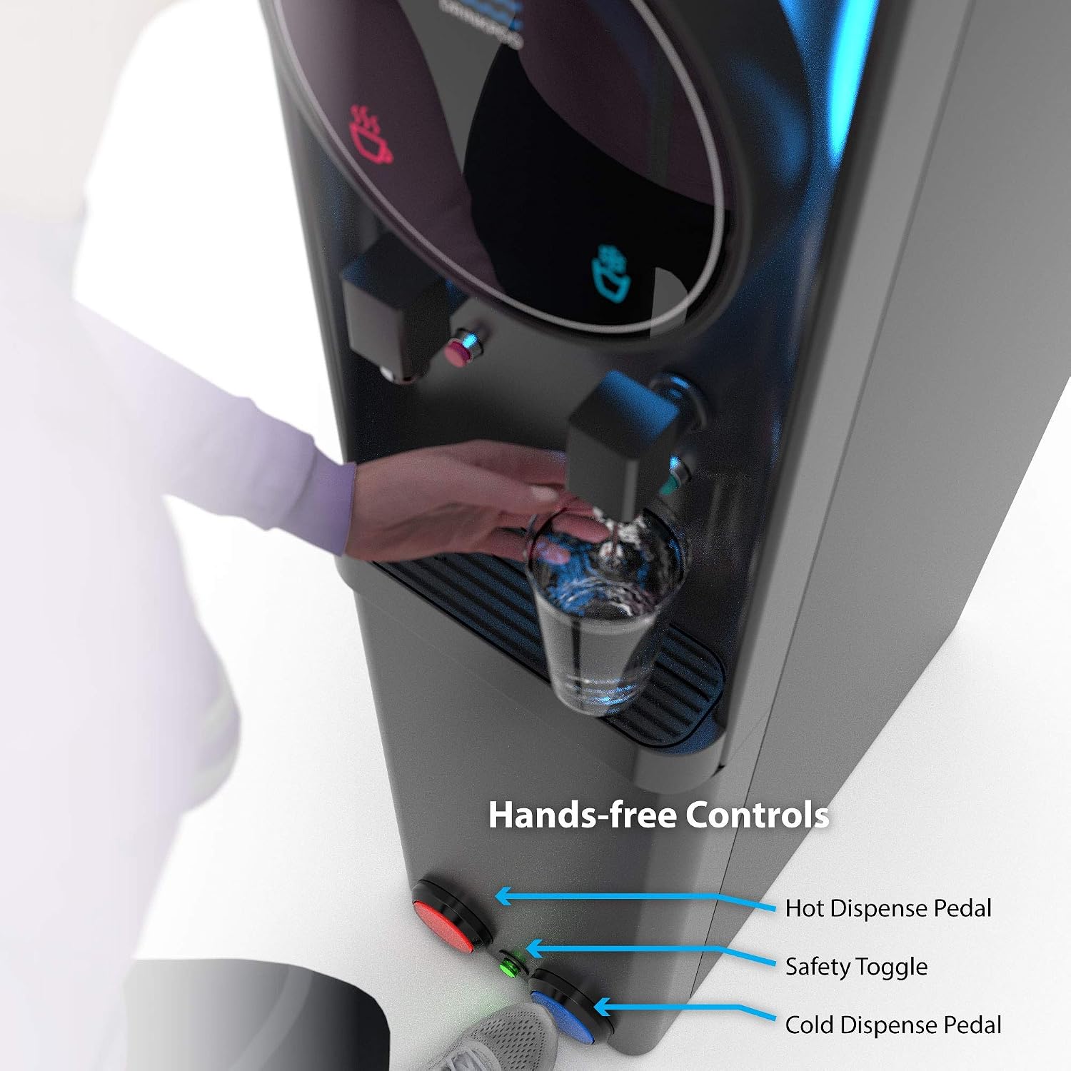 Drinkpod Self Cleaning Bottleless Water Cooler Dispenser, UL/NSF, Full Size