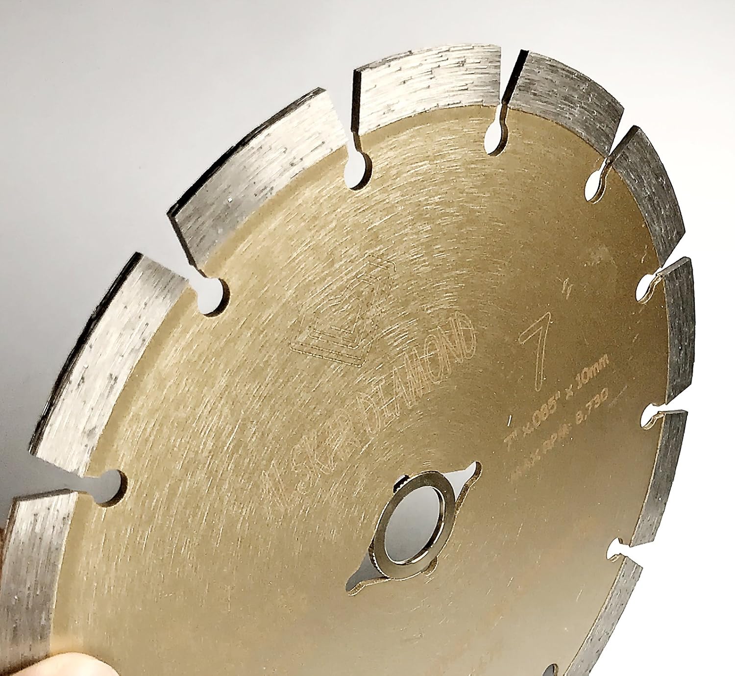 (10 Pack) ALSKAR DIAMOND 7 inch Dry or Wet Cutting General Purpose Segmented High Speed Diamond Saw Blades for Concrete Stone Brick Masonry (7' - 10 pcs)