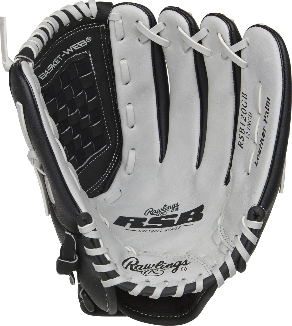Rawlings, RSB Slowpitch Softball Glove, Left Hand Throw, 12' - Basket Web (Pack of 3)