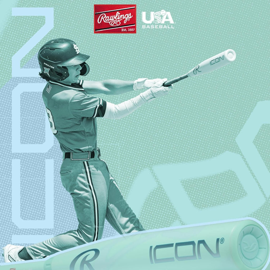 Rawlings | 2026 | ICON Baseball Bat | USA | 2 5/8' Barrel | 32' | -8