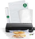 FoodSaver Vacuum Sealer Machine, Automatic Bag Detection, Sous Vide Friendly, with sealer bags, roll, handheld vacuum sealer, black