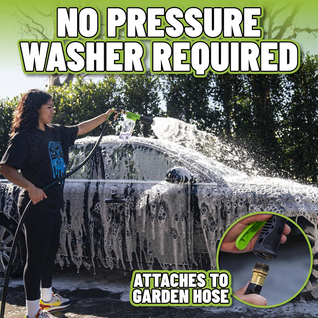 Chemical Guys TORQ Foam Blaster 6 - Foam Cannon Garden Hose Attachment,Easy to Use,Sprays Thick Suds for Safe Washing Trucks,SUVs,Motorcycles,RVs,and Other Vehicles,(Pack of 6)
